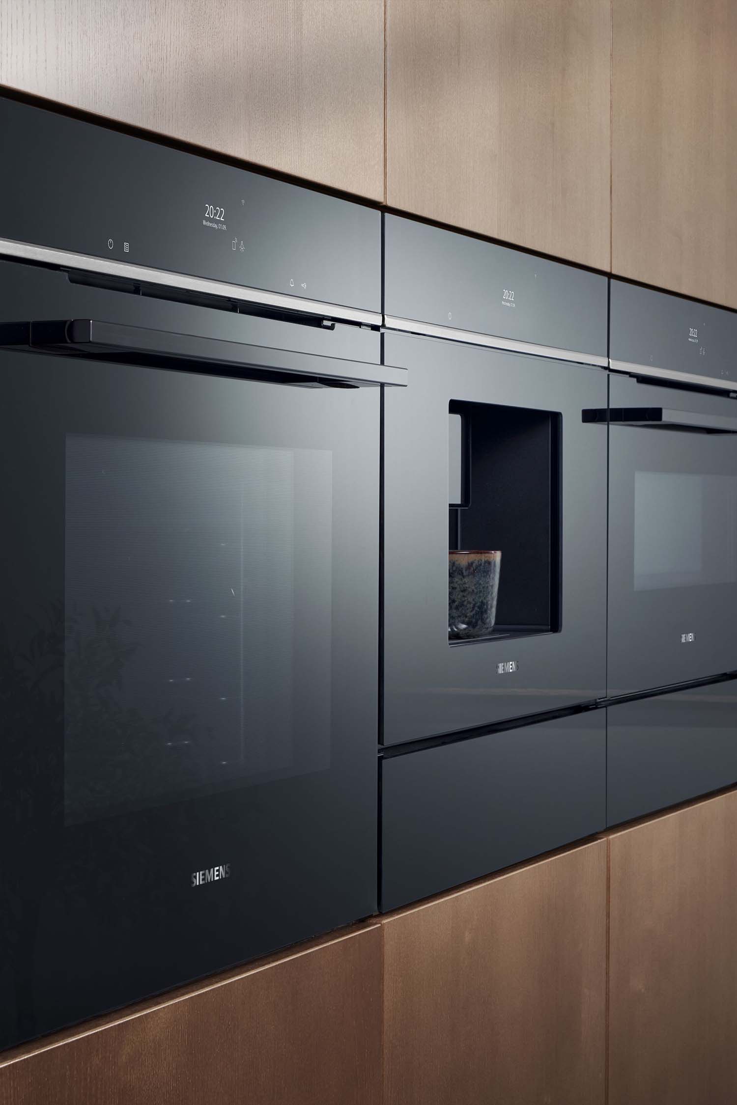 integrated appliances in a modern kitchen
